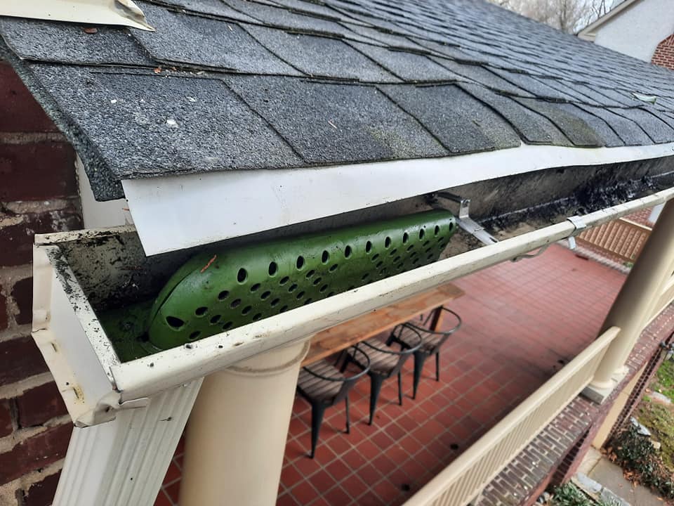 gutter clean after